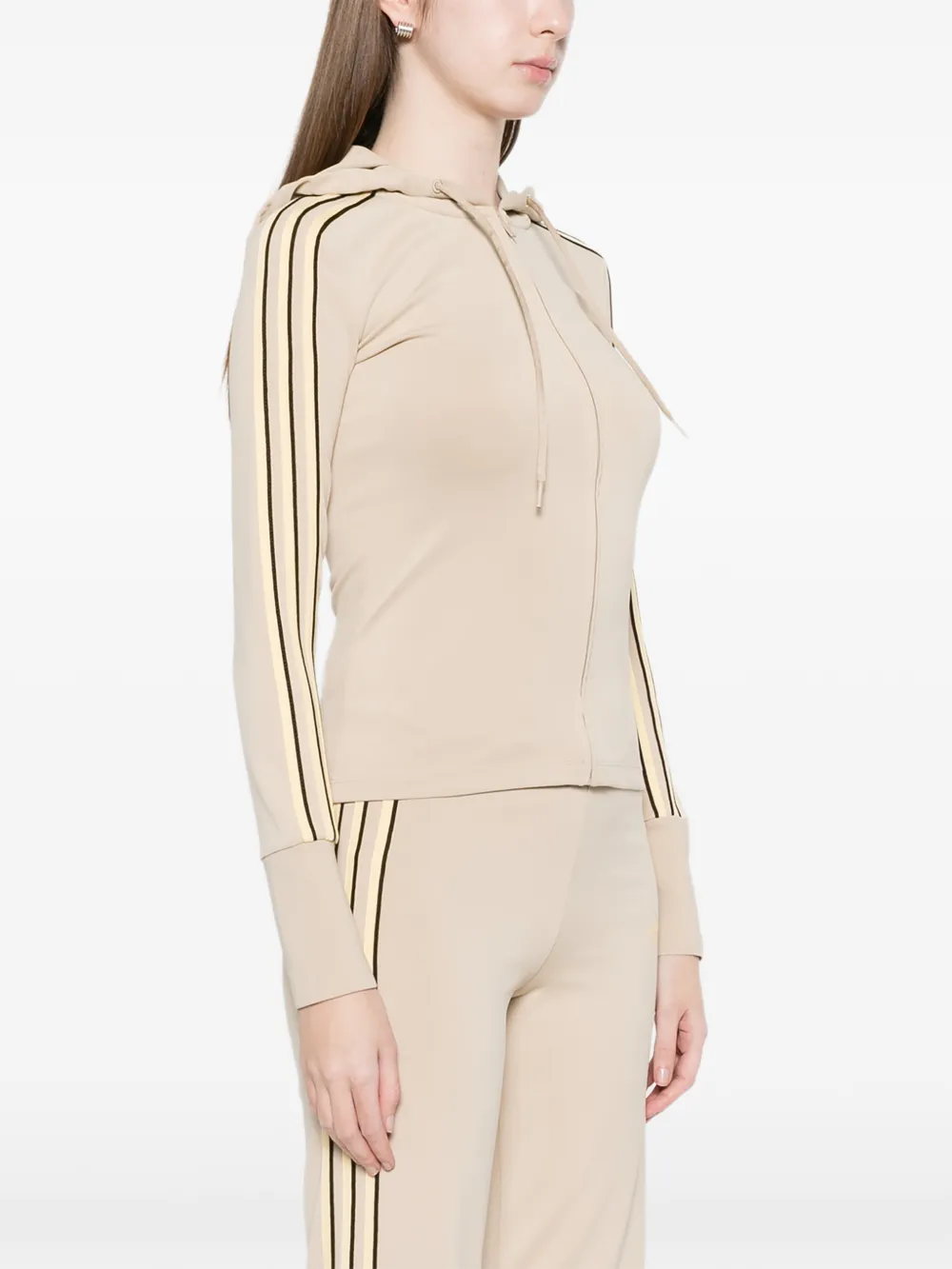adidas Gestreepte hoodie Beige