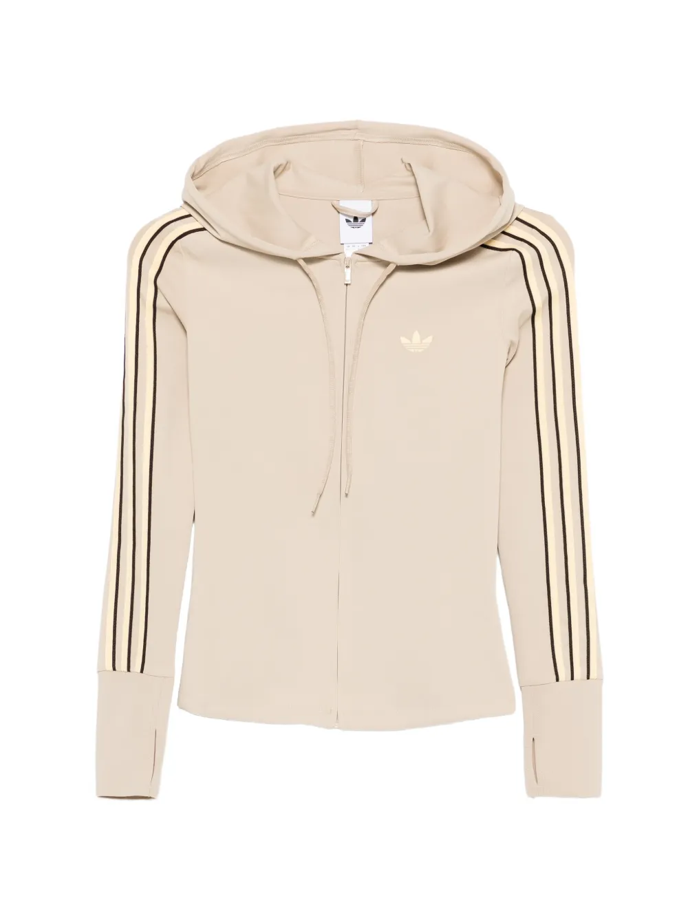 adidas striped hooded hoodie - Toni neutri