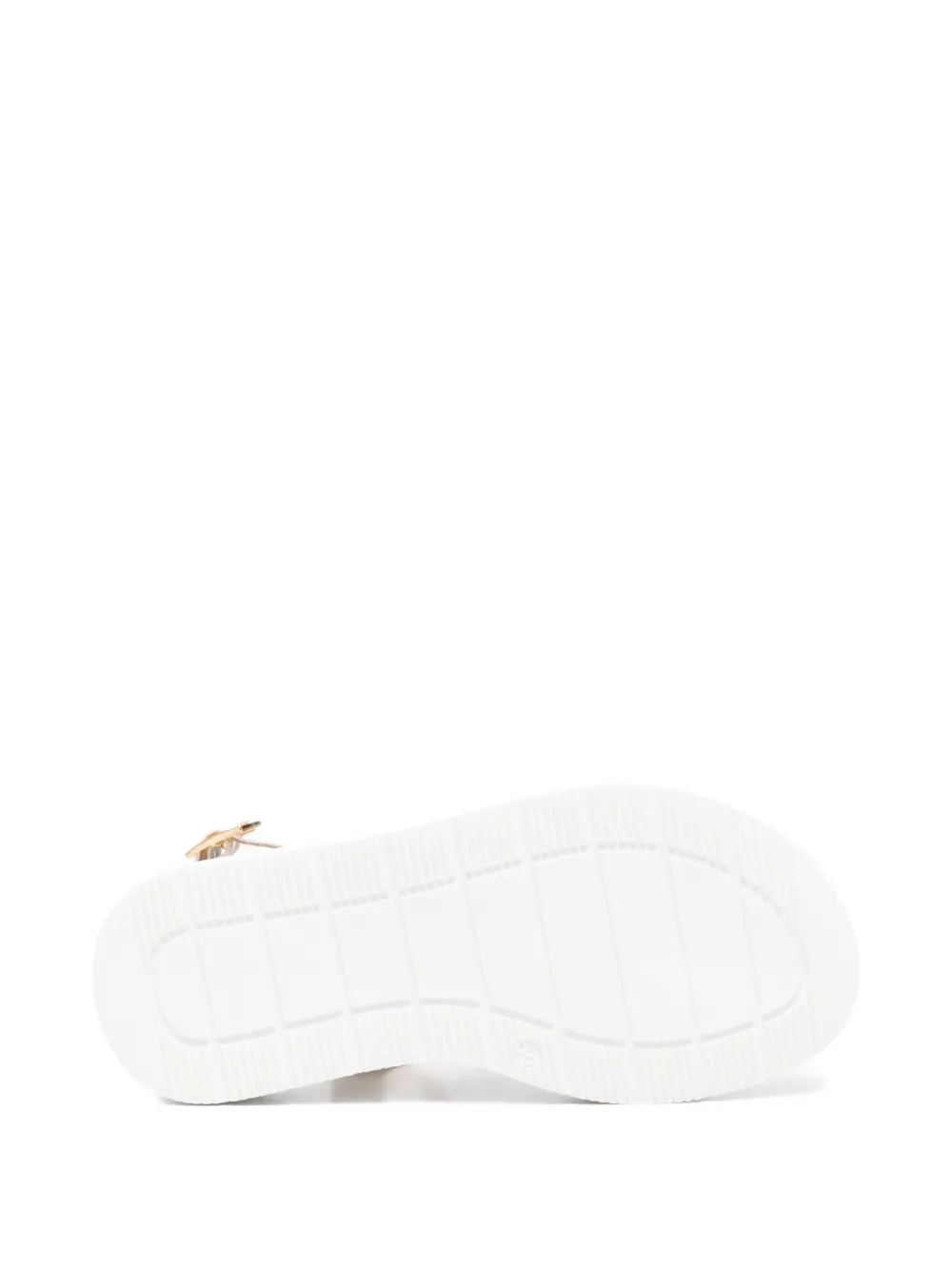 Elisabetta Franchi La Mia Bambina Sandalen met gesp Wit