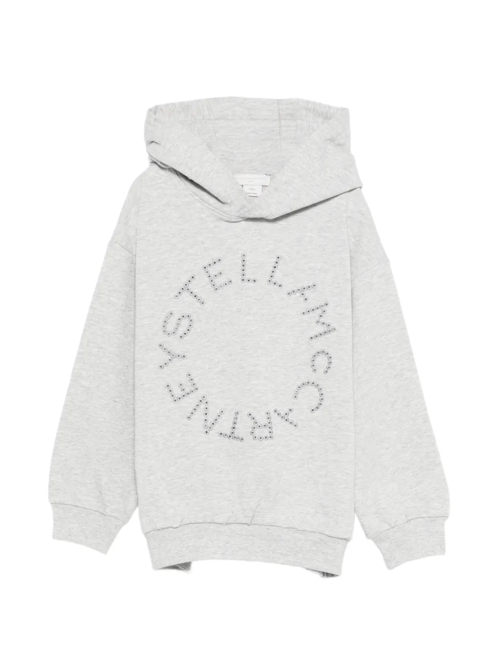 Stella McCartney Kids embellished hooded sweatshirt - Grigio