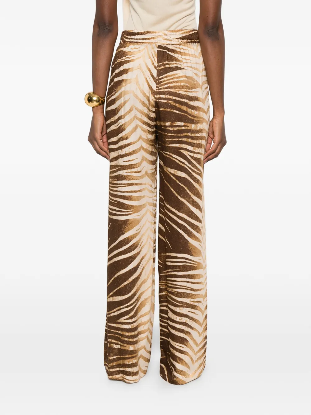 Print-Detail Palazzo Pants