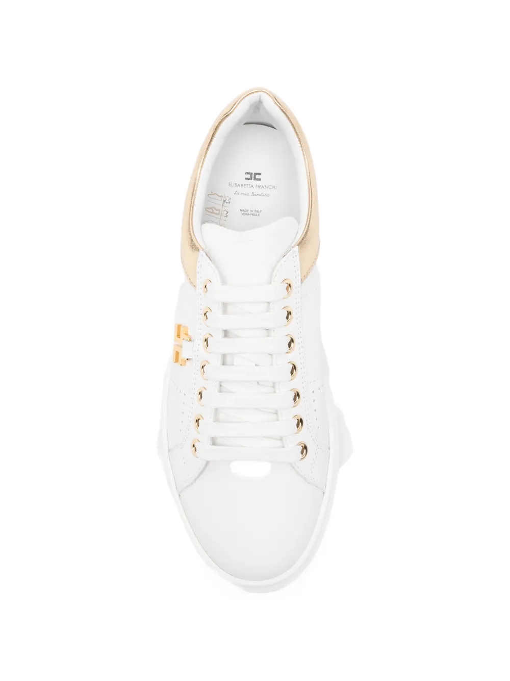 Elisabetta Franchi La Mia Bambina logo sneakers Wit