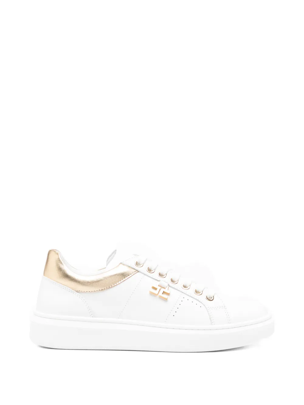 Elisabetta Franchi La Mia Bambina logo sneakers - Bianco
