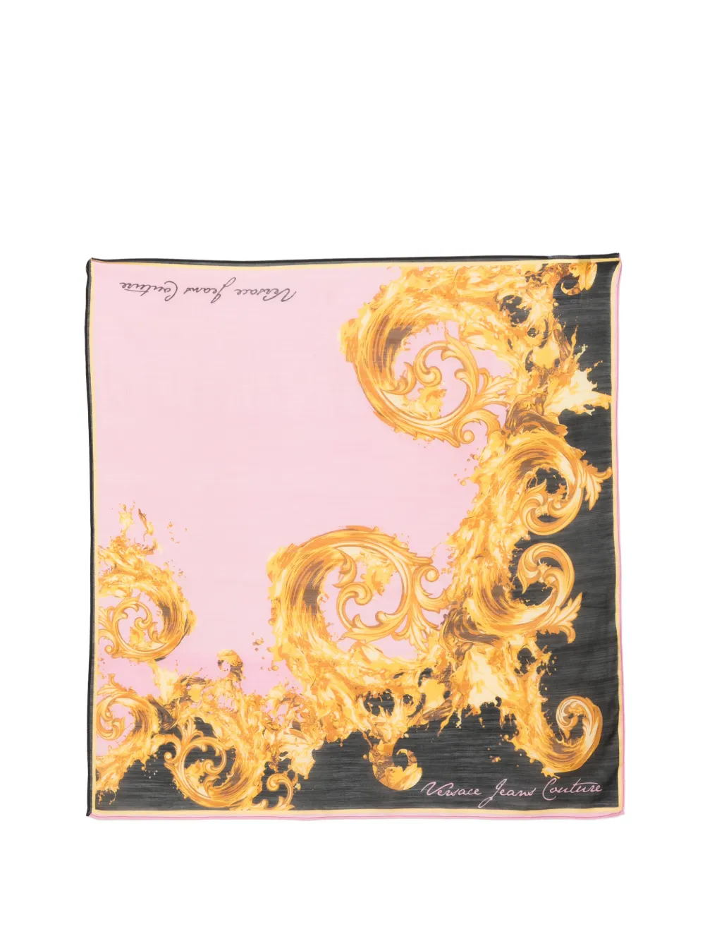Versace Jeans Couture printed scarf - Rosa