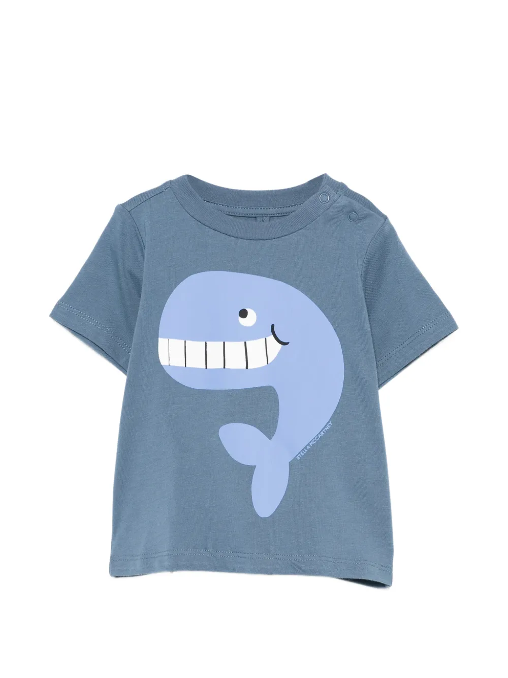 Stella McCartney Kids whale-motif T-shirt - Blu