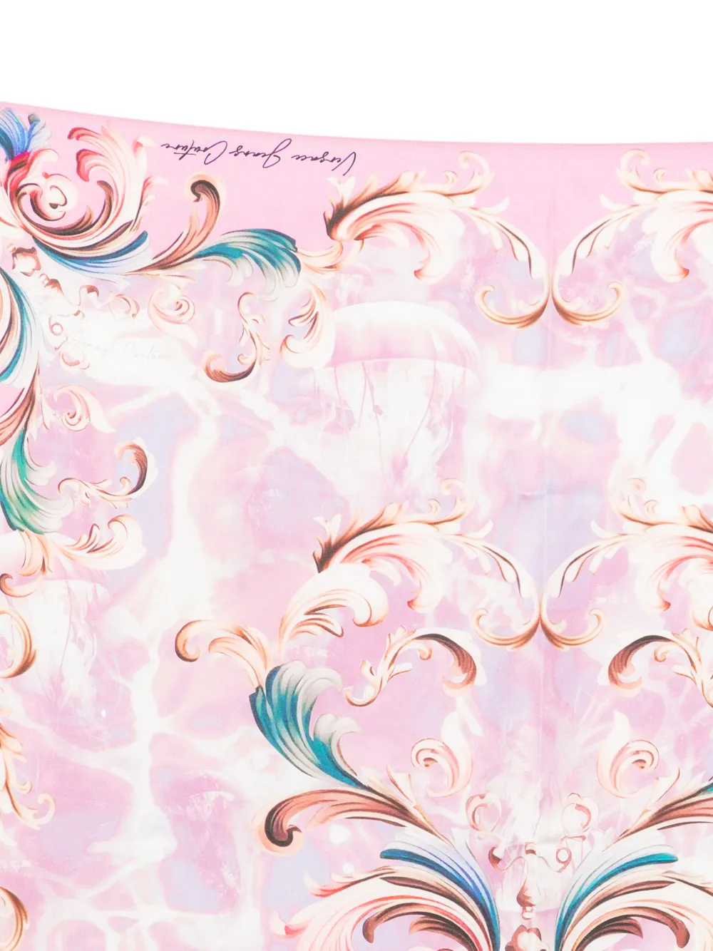  Versace Jeans Couture Floral Print Scarf - Pink 
