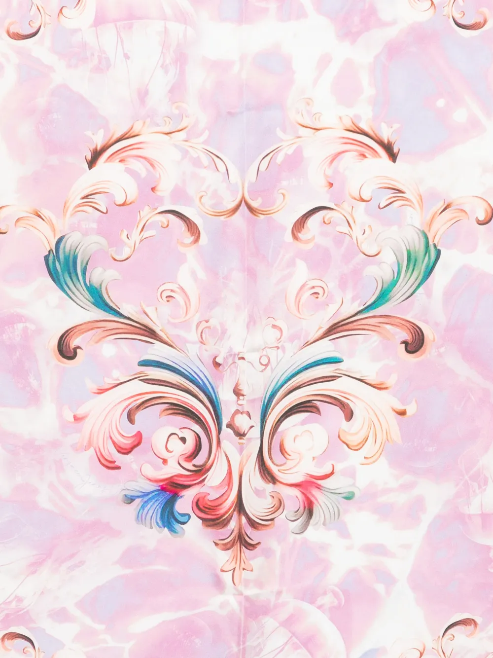  Versace Jeans Couture Floral Print Scarf - Pink 