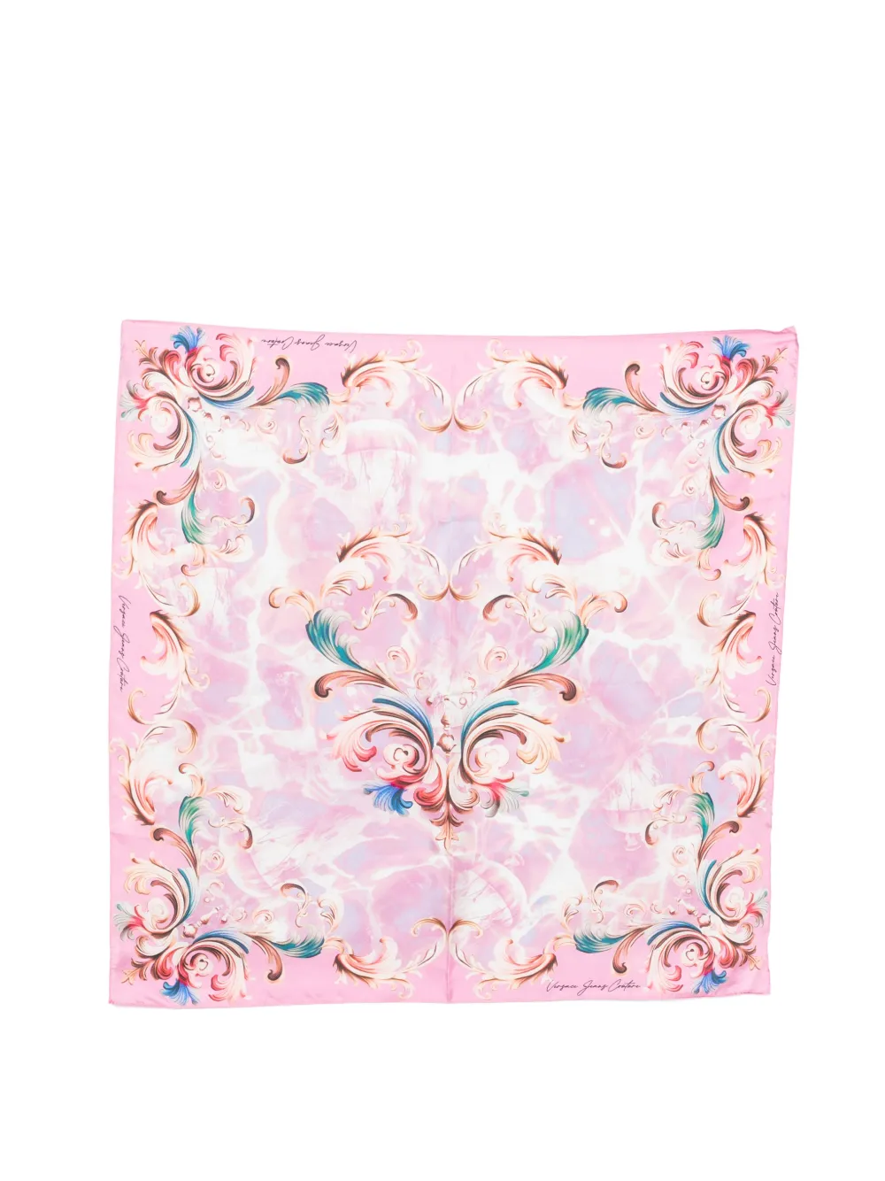 Versace Jeans Couture floral print scarf - Rosa