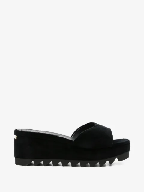Stella McCartney velvet platform sandals
