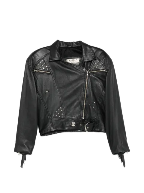 A.N.G.E.L.O. Vintage Cult 1980s Nietenjacke mit Fransen