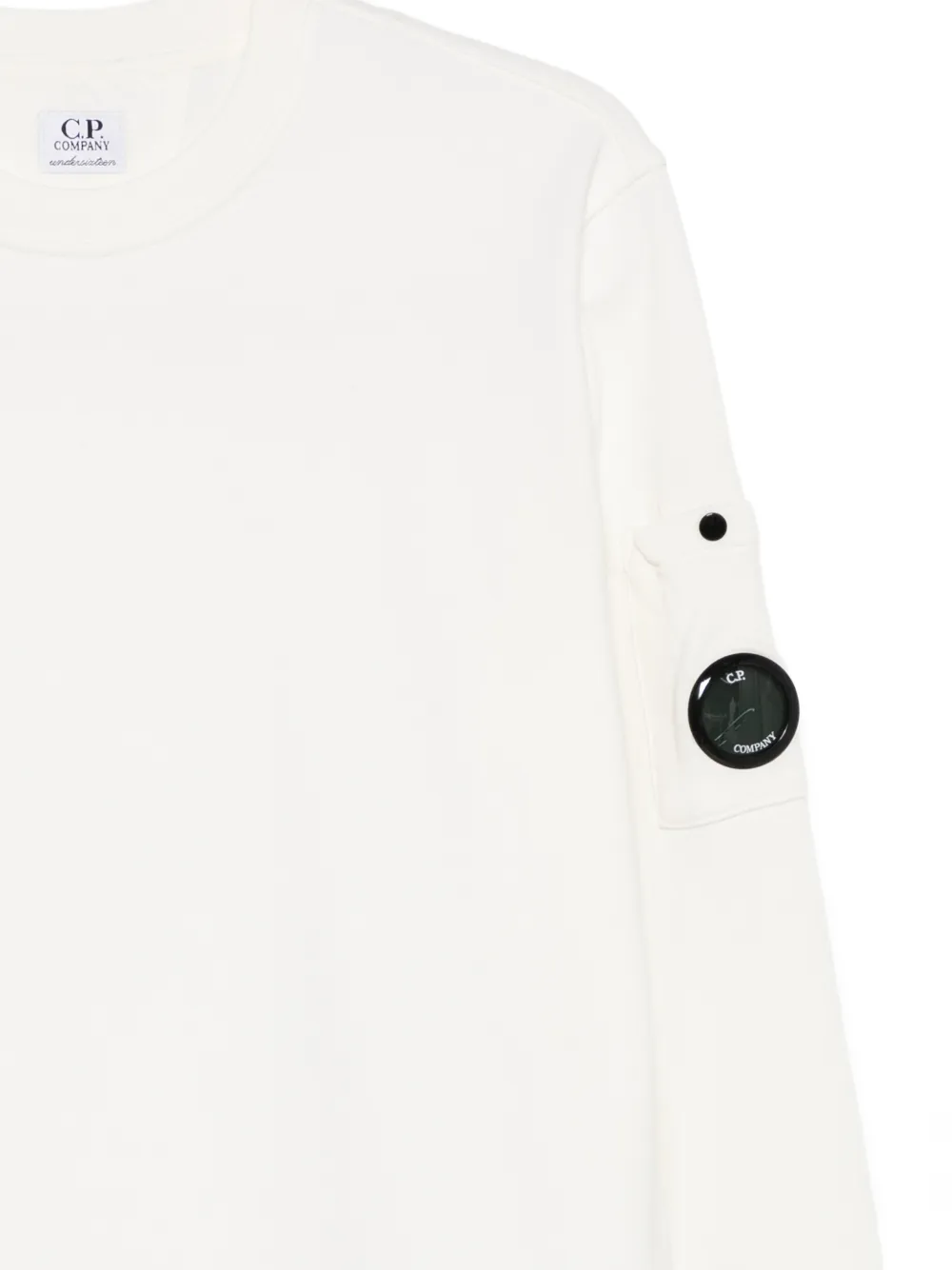  C.p. Company Kids Lens-detail Sweatshirt - White 