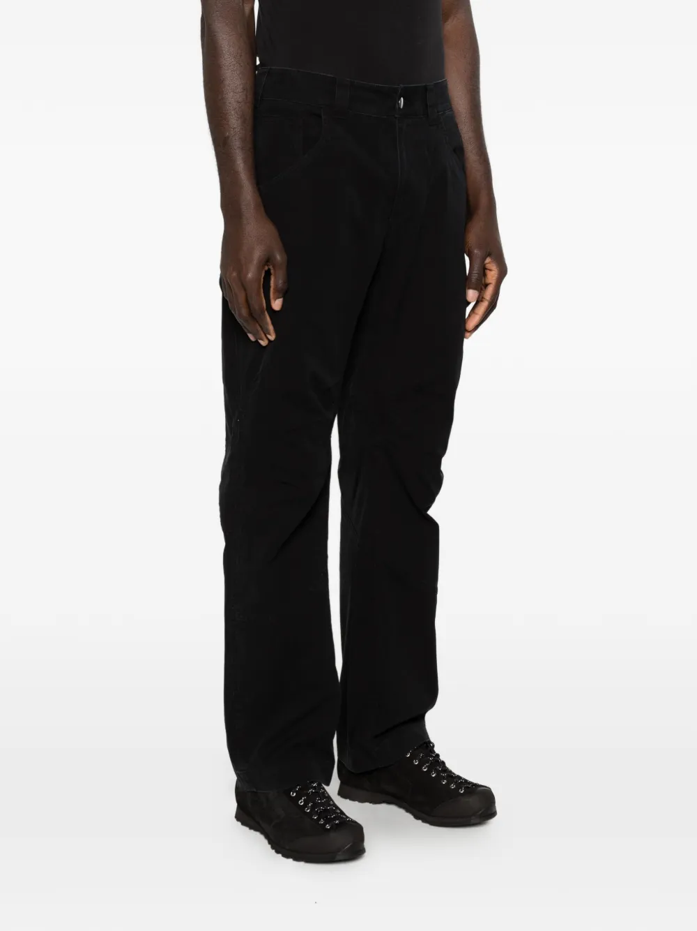  Roa Crimp Shaped Cotton Trousers - Grey 
