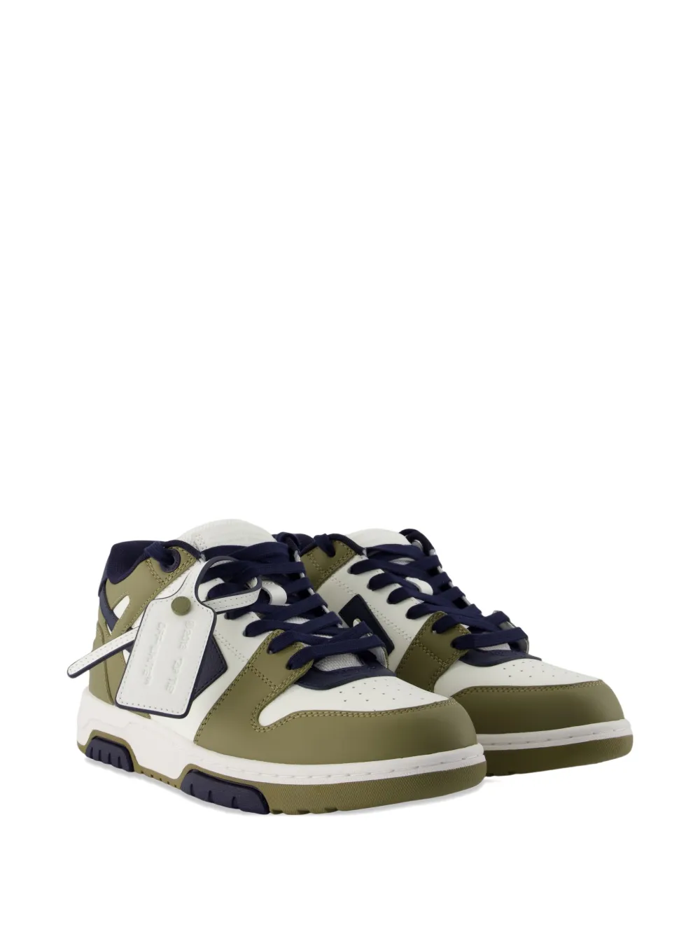 Off-White Out of Office leather sneakers Groen
