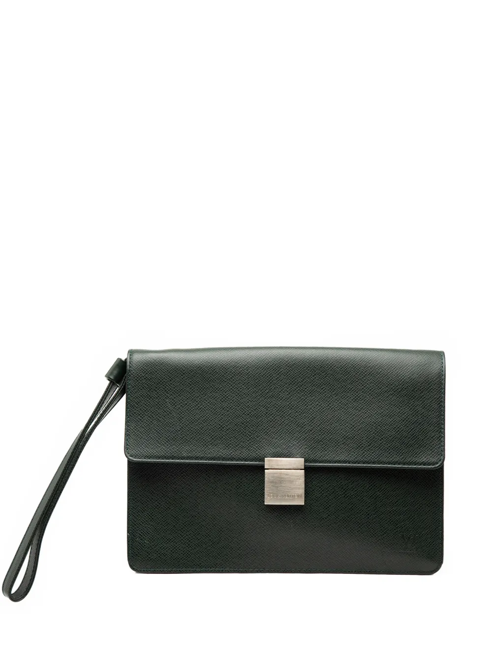 Louis Vuitton Pre-Owned Clutch Selenga in pelle Taiga 2004 - Verde