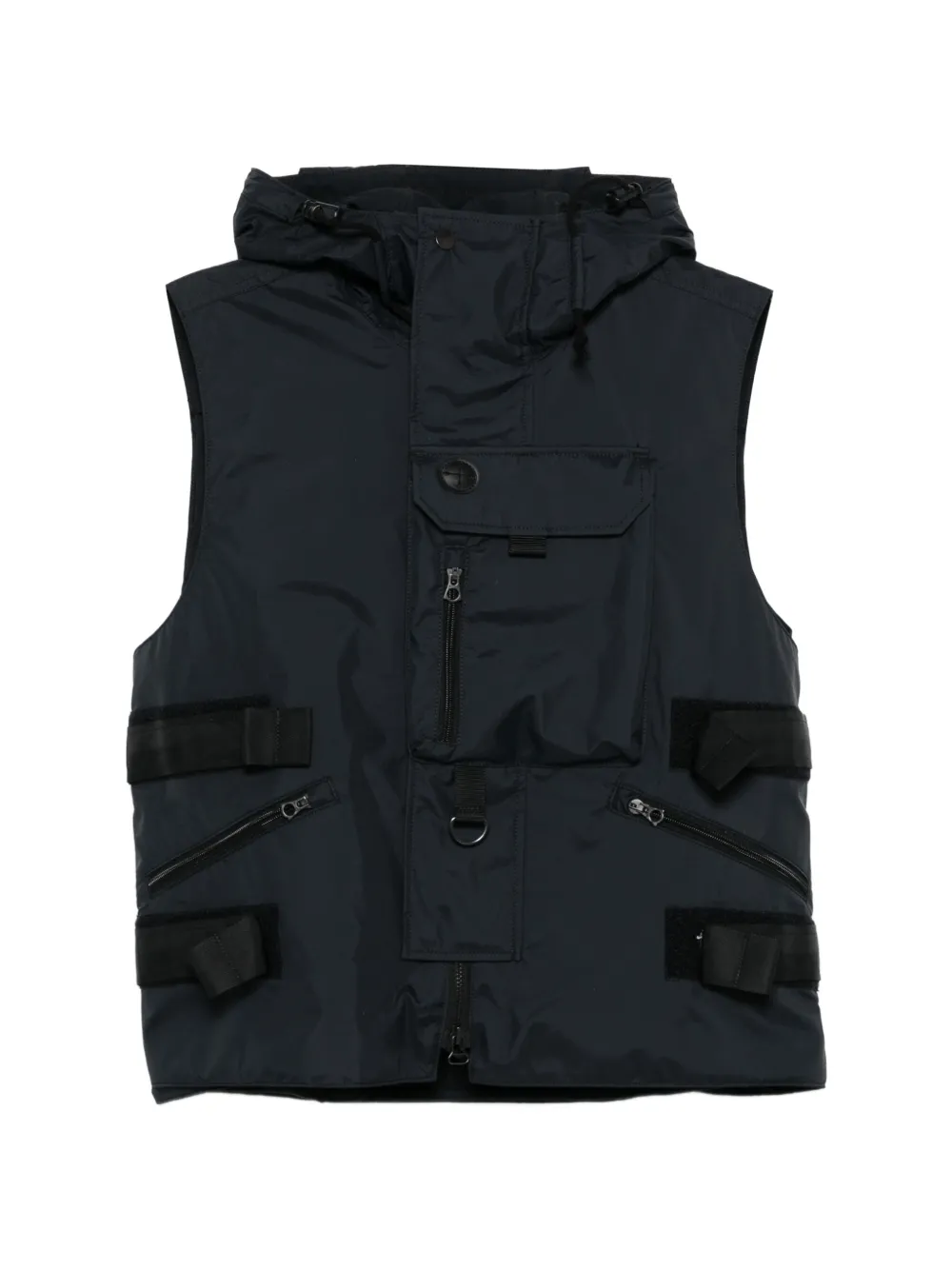 Junya Watanabe MAN zip-fastening gilet - Blue
