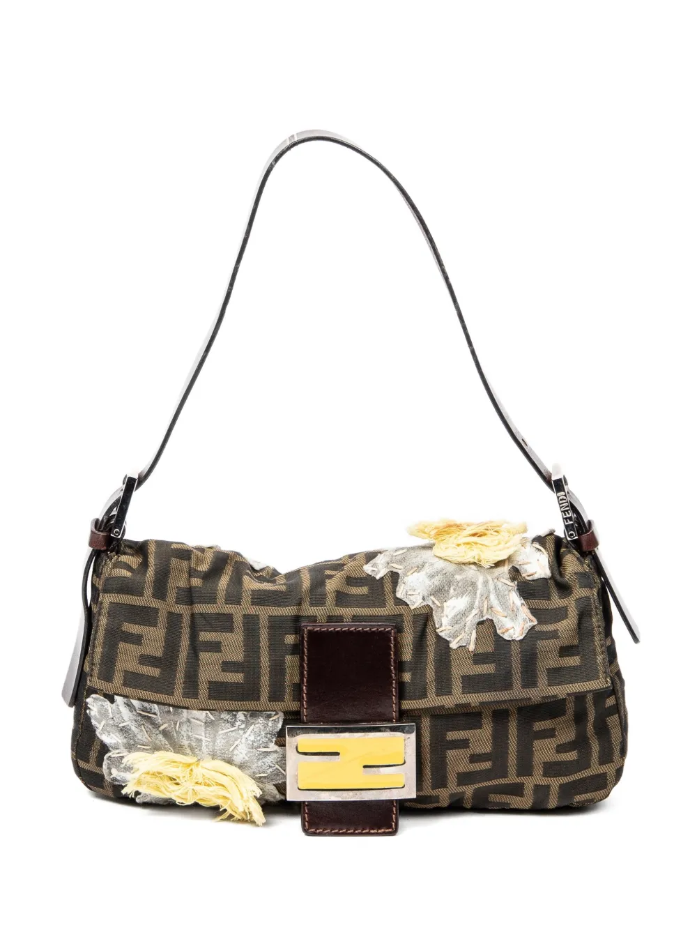 Fendi Pre-Owned monogram floral bag - Marrone