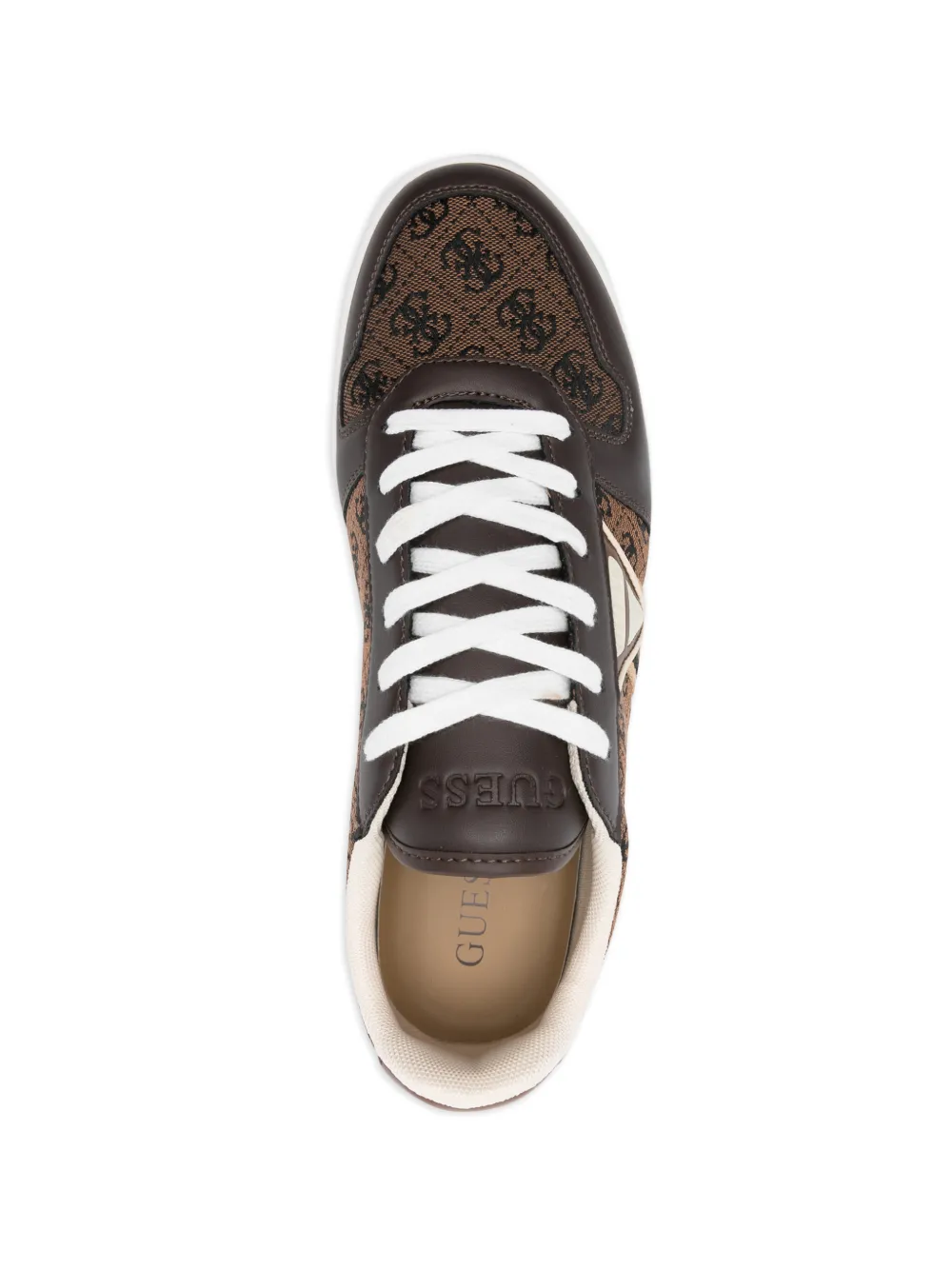 GUESS USA Sneakers met monogram Bruin