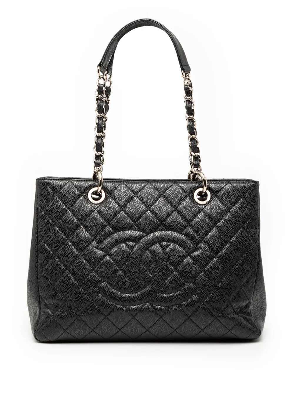 CHANEL Pre-Owned Borsa tote Grand Shopping in pelle Caviar 2012-2013 - Nero