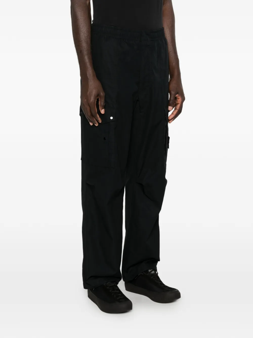  Stone Island Pantaloni Ghost Con Tasche Cargo - Nero 