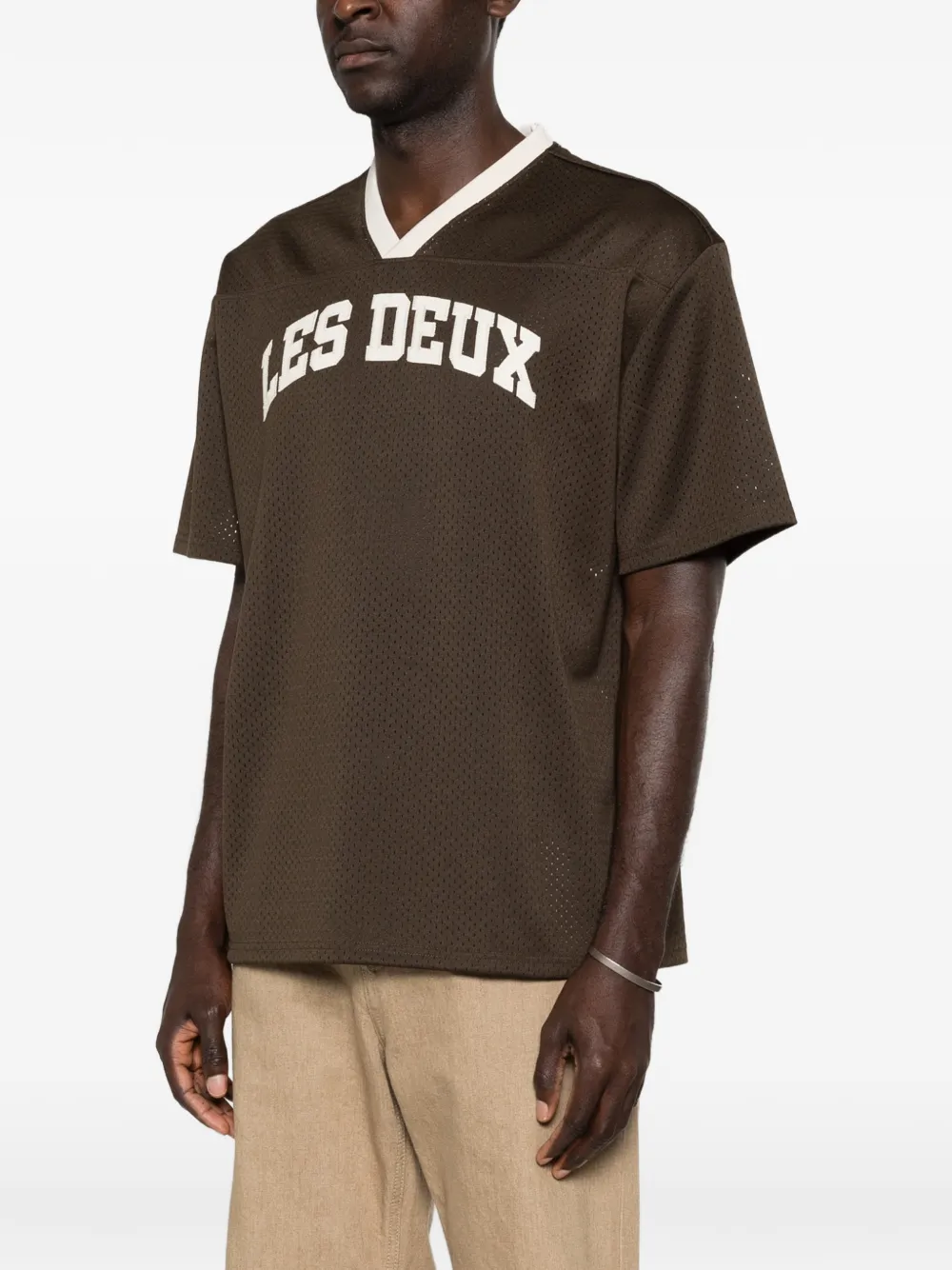 V-Neck Perforated T-Shirt