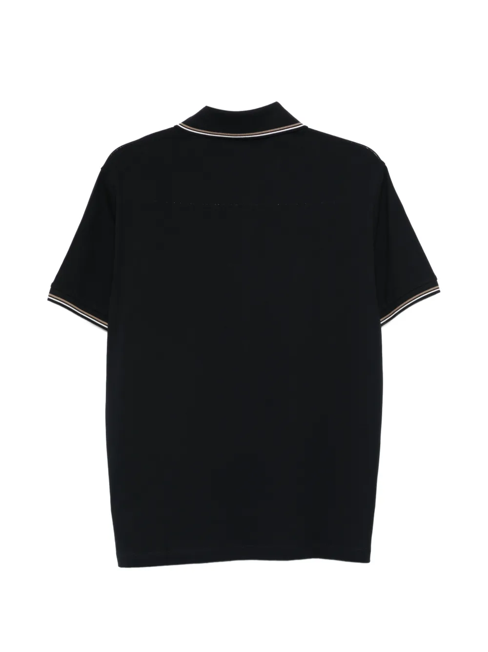 Emporio Armani Poloshirt met gestreepte afwerking Blauw