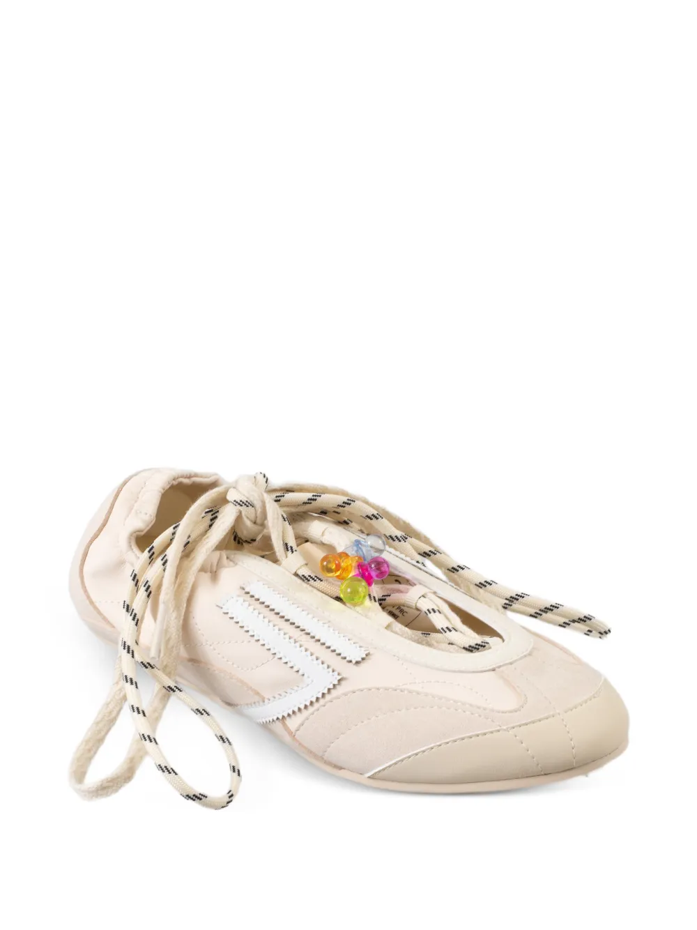 Puraai Sneakers met kralen Beige