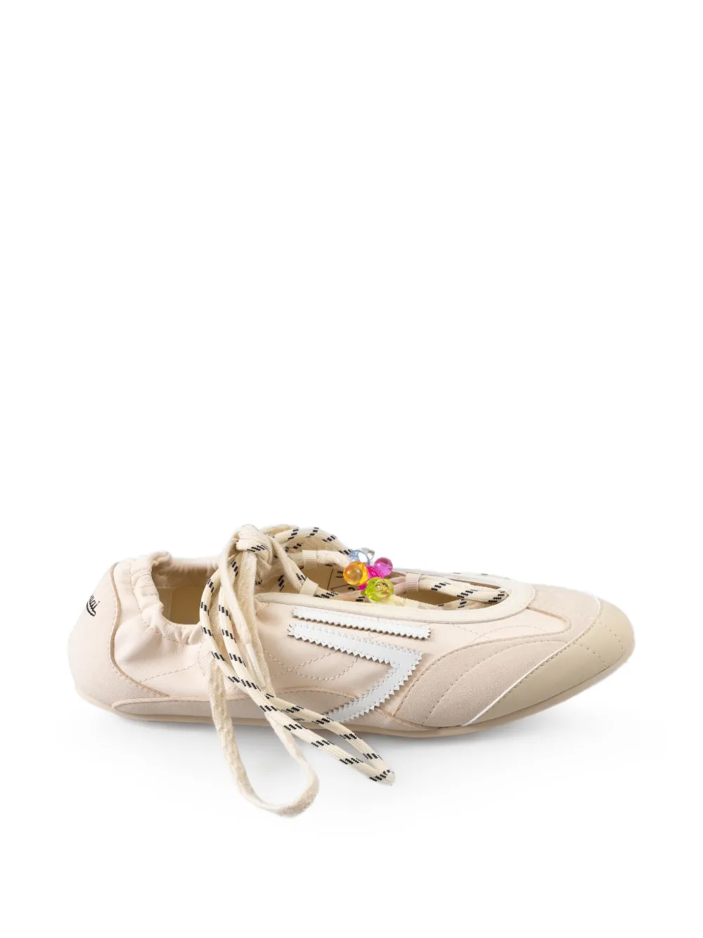 Puraai Sneakers met kralen Beige