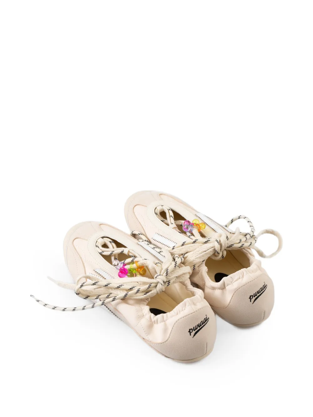 Puraai Sneakers met kralen Beige