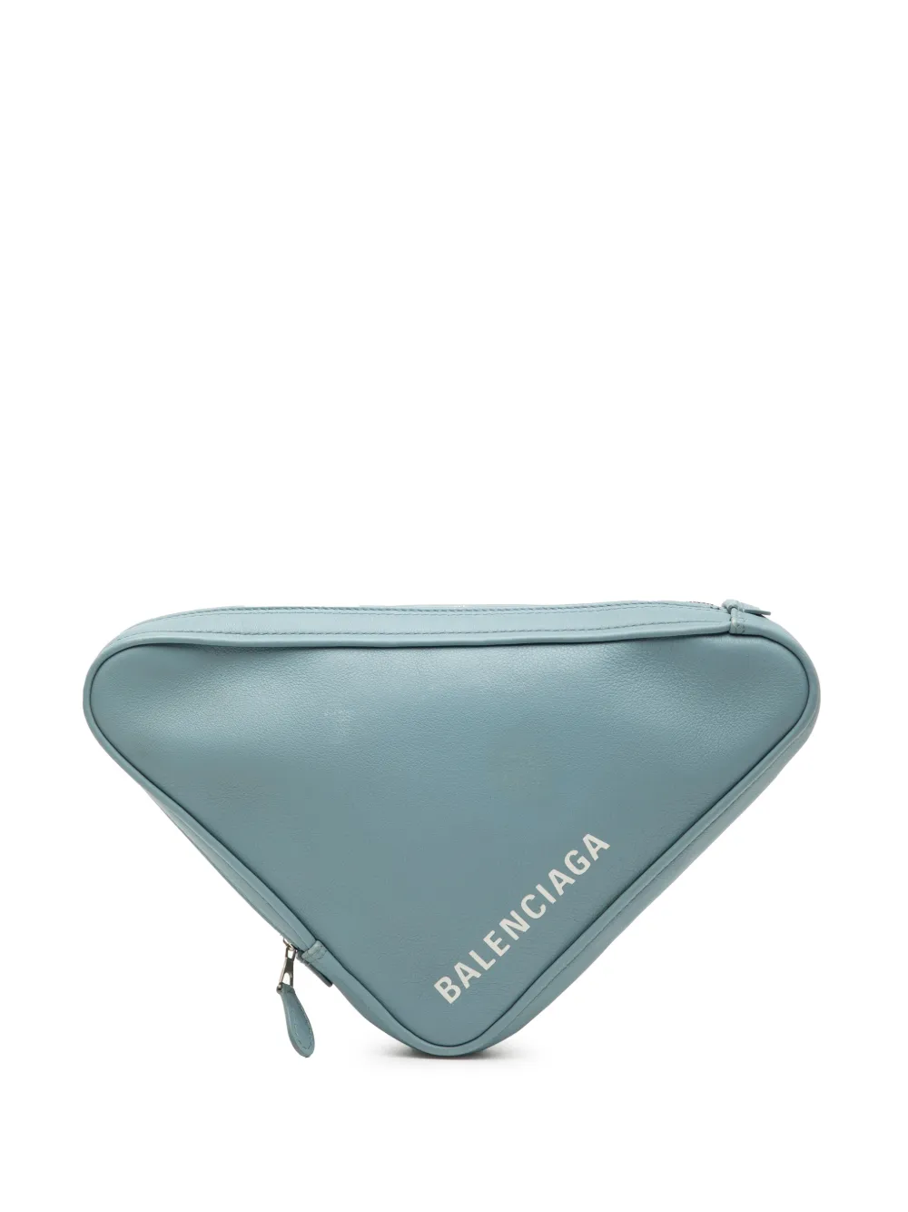Balenciaga Pre-Owned Clutch Triangle media in pelle 2003-2022 - Blu