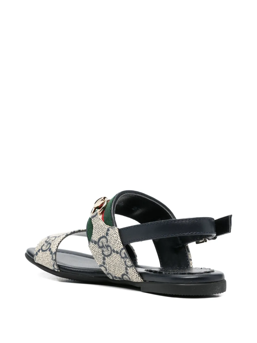 Gucci Kids horsebit strap sandals Beige