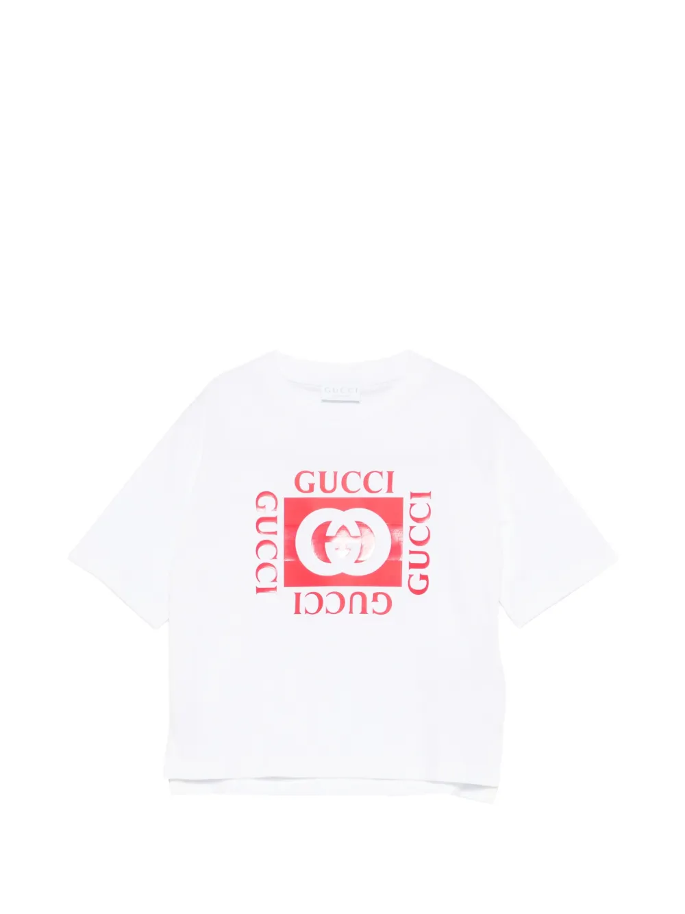 Gucci Kids G logo-print T-shirt - Weiß