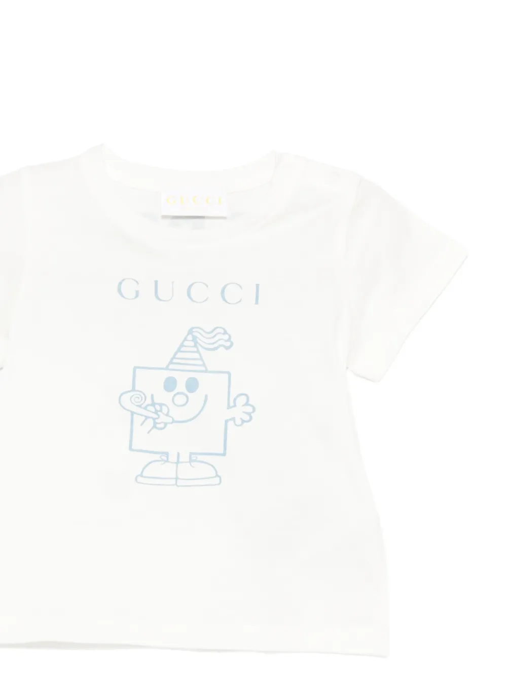 Gucci Kids short-sleeve graphic-print T-shirt | White | FARFETCH MY