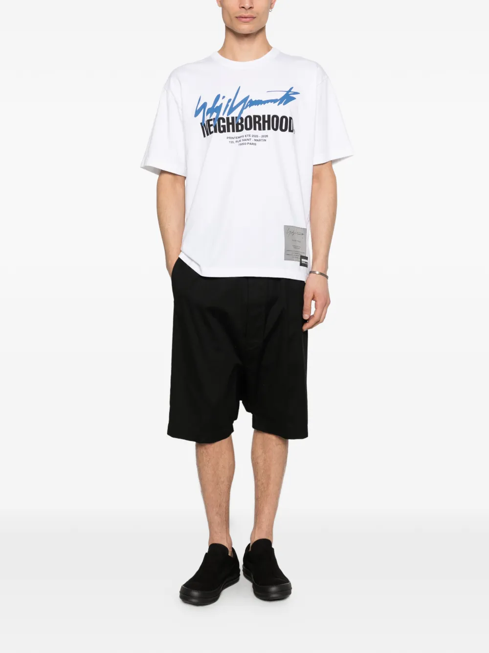 Yohji Yamamoto T-shirt met grafische print Wit