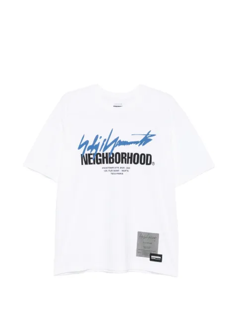 Yohji Yamamoto playera con estampado gráfico