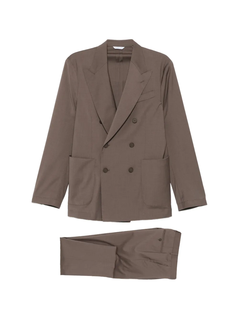 Manuel Ritz double-breasted suit - Marrone