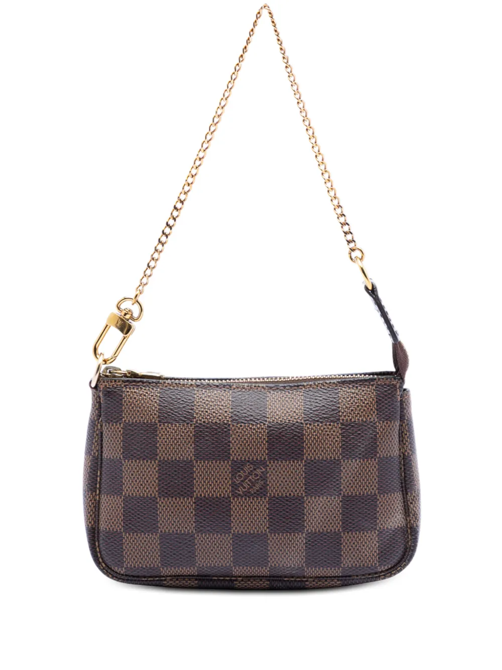 Louis Vuitton Pre-Owned 2018 mini Damier Ebene Pochette Accessoires Handtasche - Braun