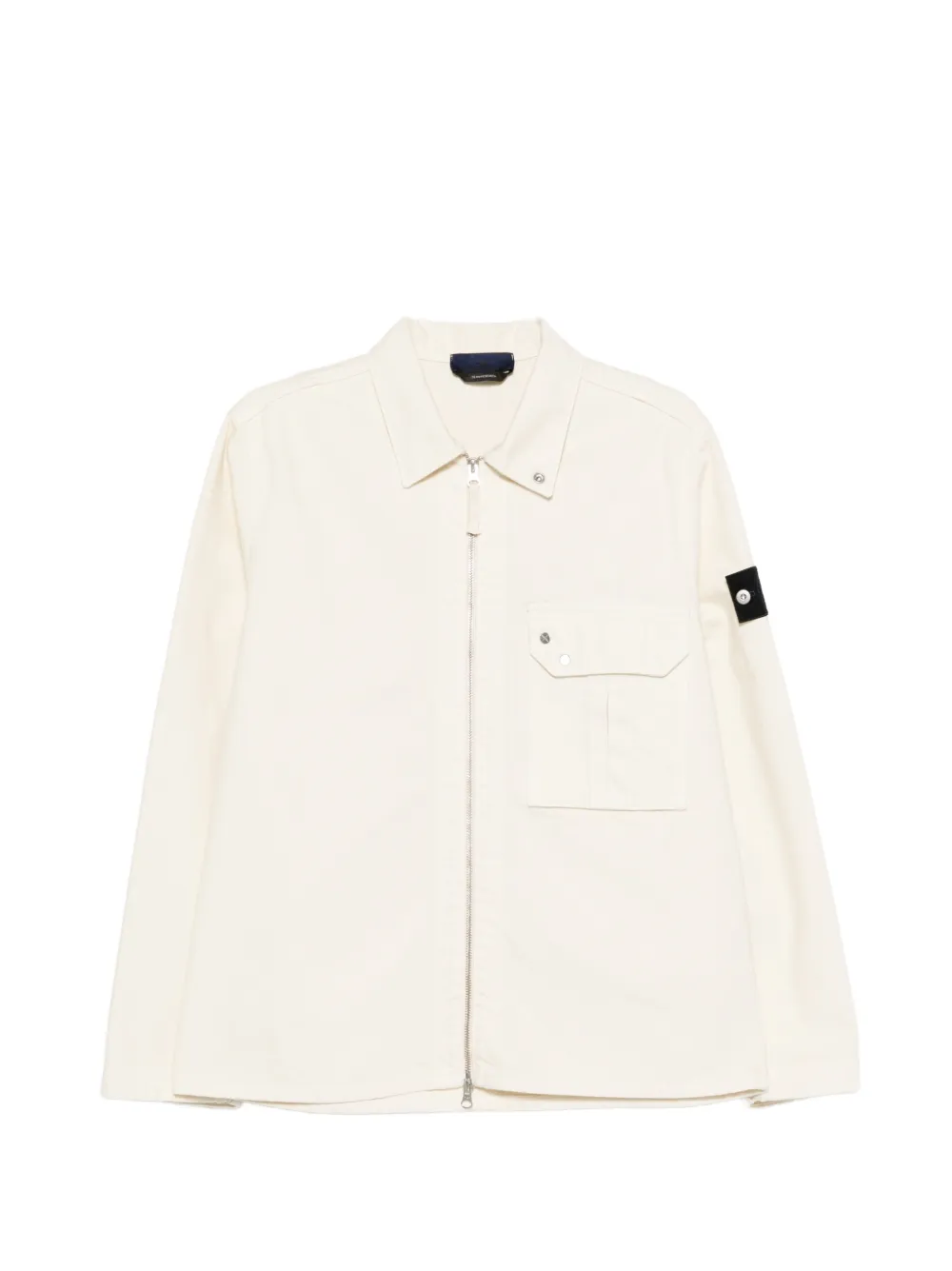 Stone Island chest-pocket zip overshirt - Toni neutri