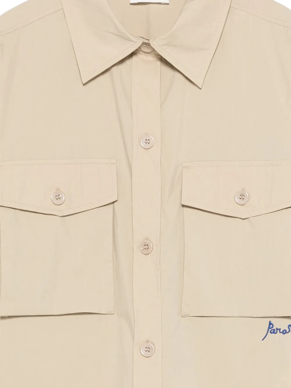  P.a.r.o.s.h. Chest-pocket Shirt - Neutrals 