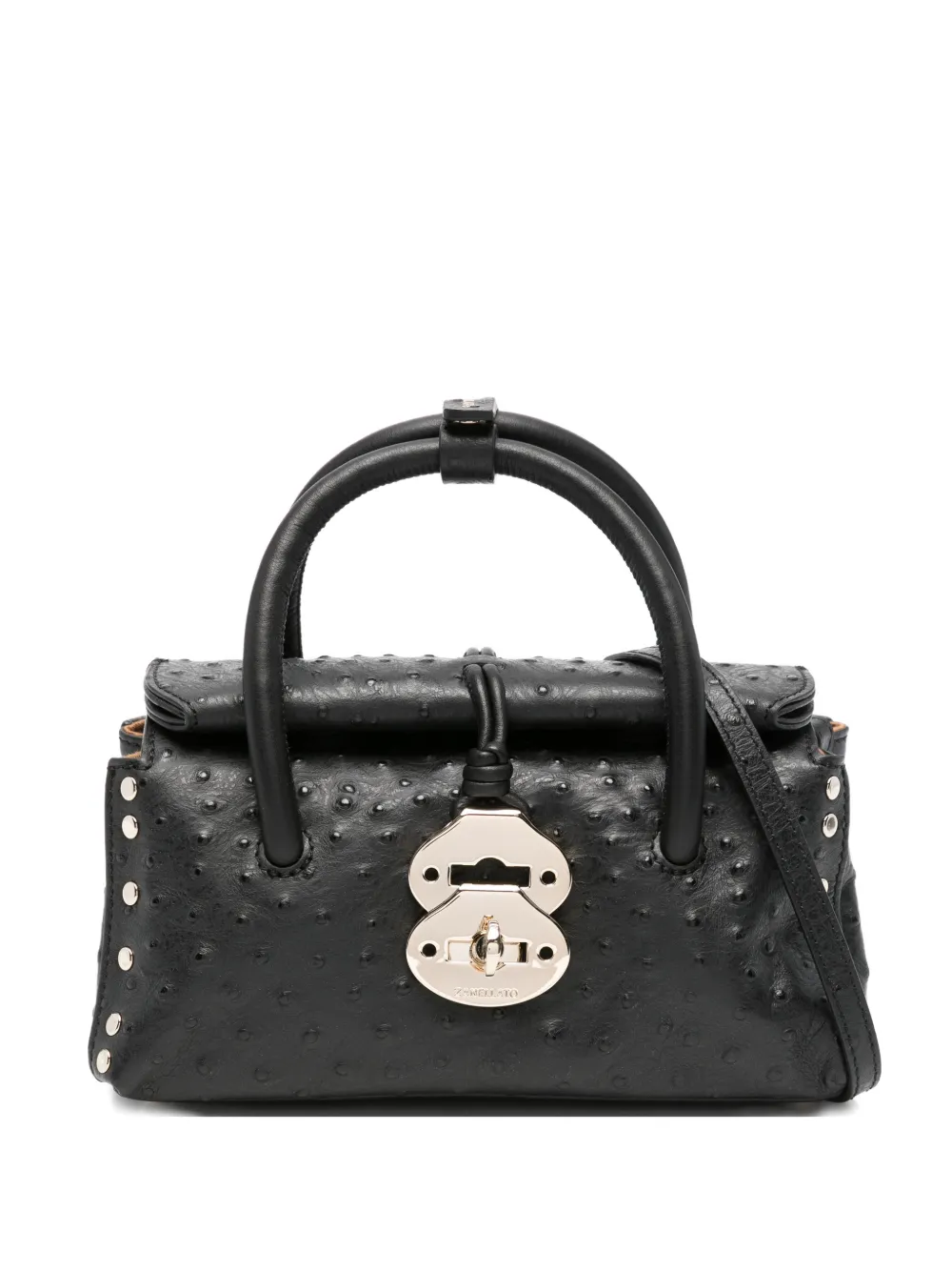 Zanellato baby Dotta studded tote bag - Nero