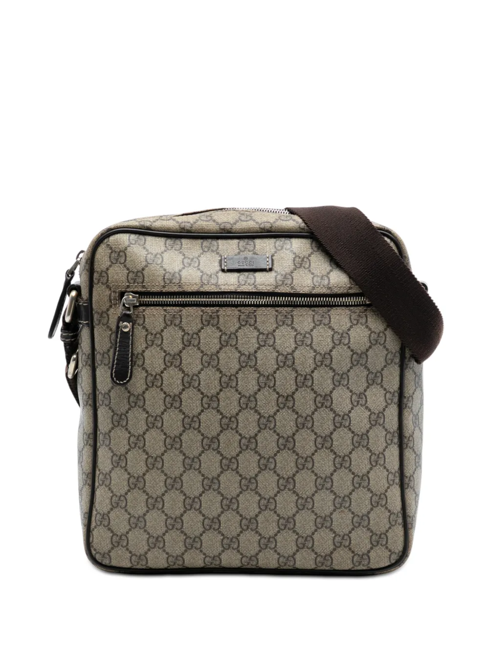 Gucci Pre-Owned Borsa a tracolla in tessuto GG Supreme 2016-2020 - Marrone