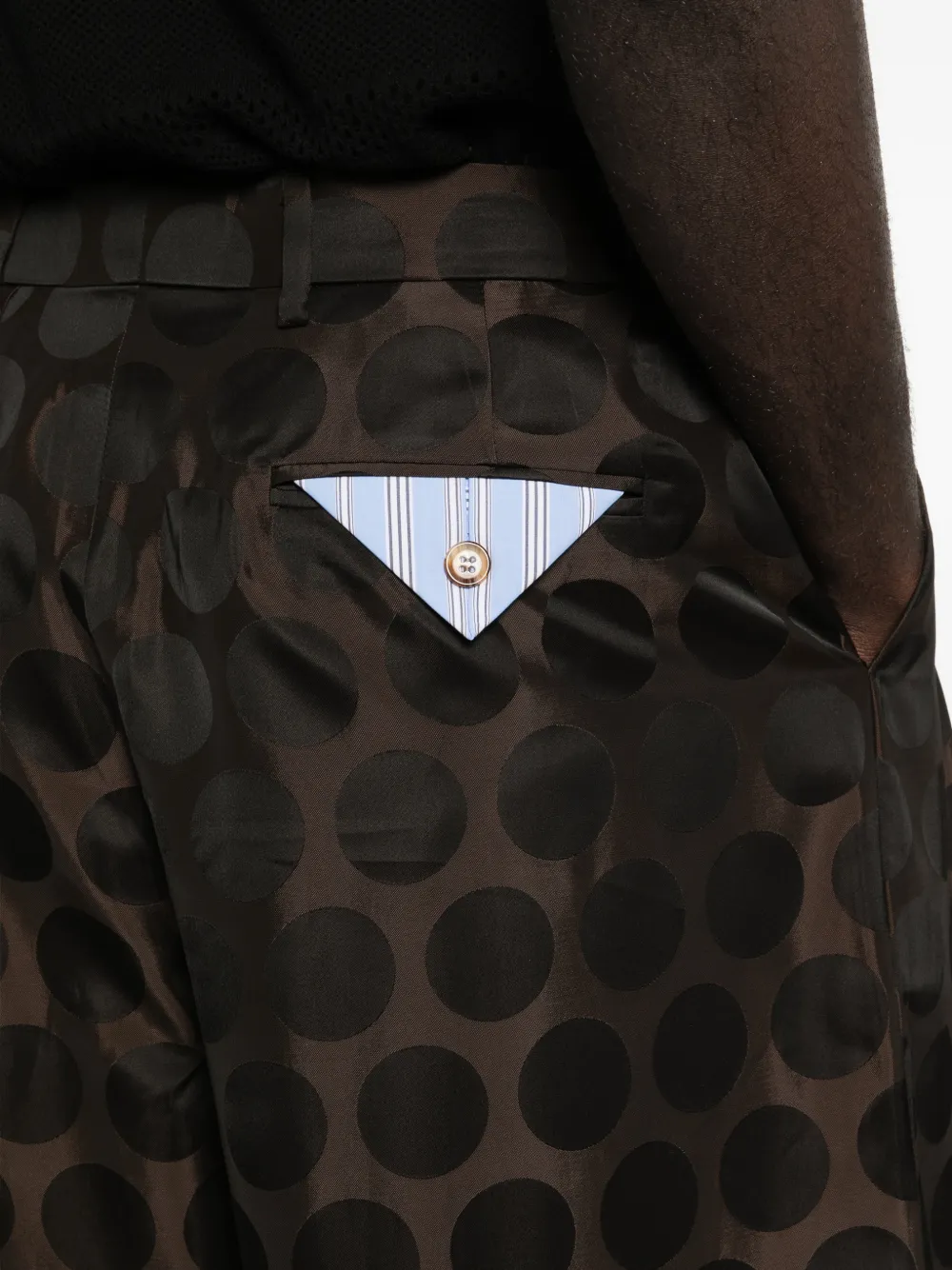 Charles Jeffrey Loverboy Shorts met stippen Bruin