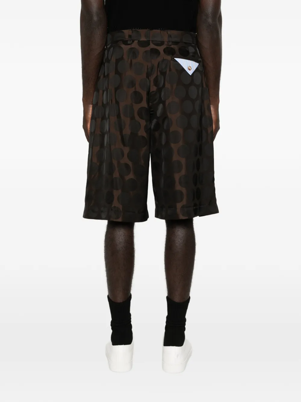 Charles Jeffrey Loverboy Shorts met stippen Bruin