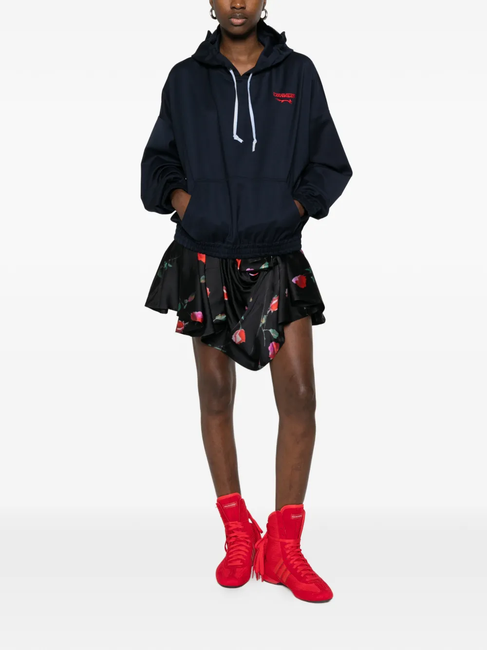 Charles Jeffrey Loverboy Ears Kagool hoodie met trekkoord Blauw