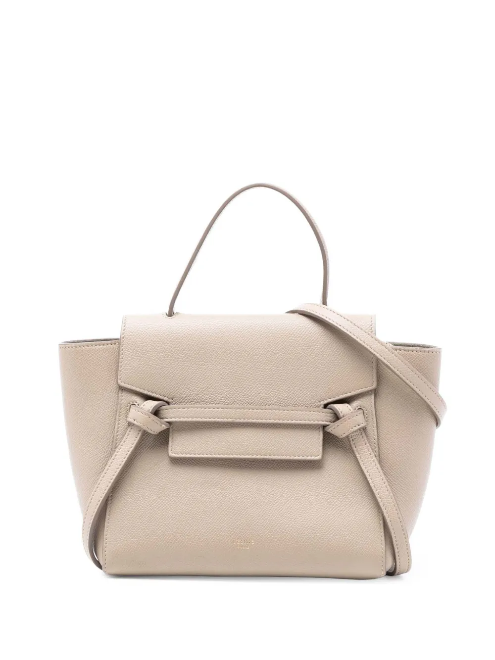 Celine Pre-Owned 2018 Nano Grained Calfskin Belt Bag satchel - Marrone