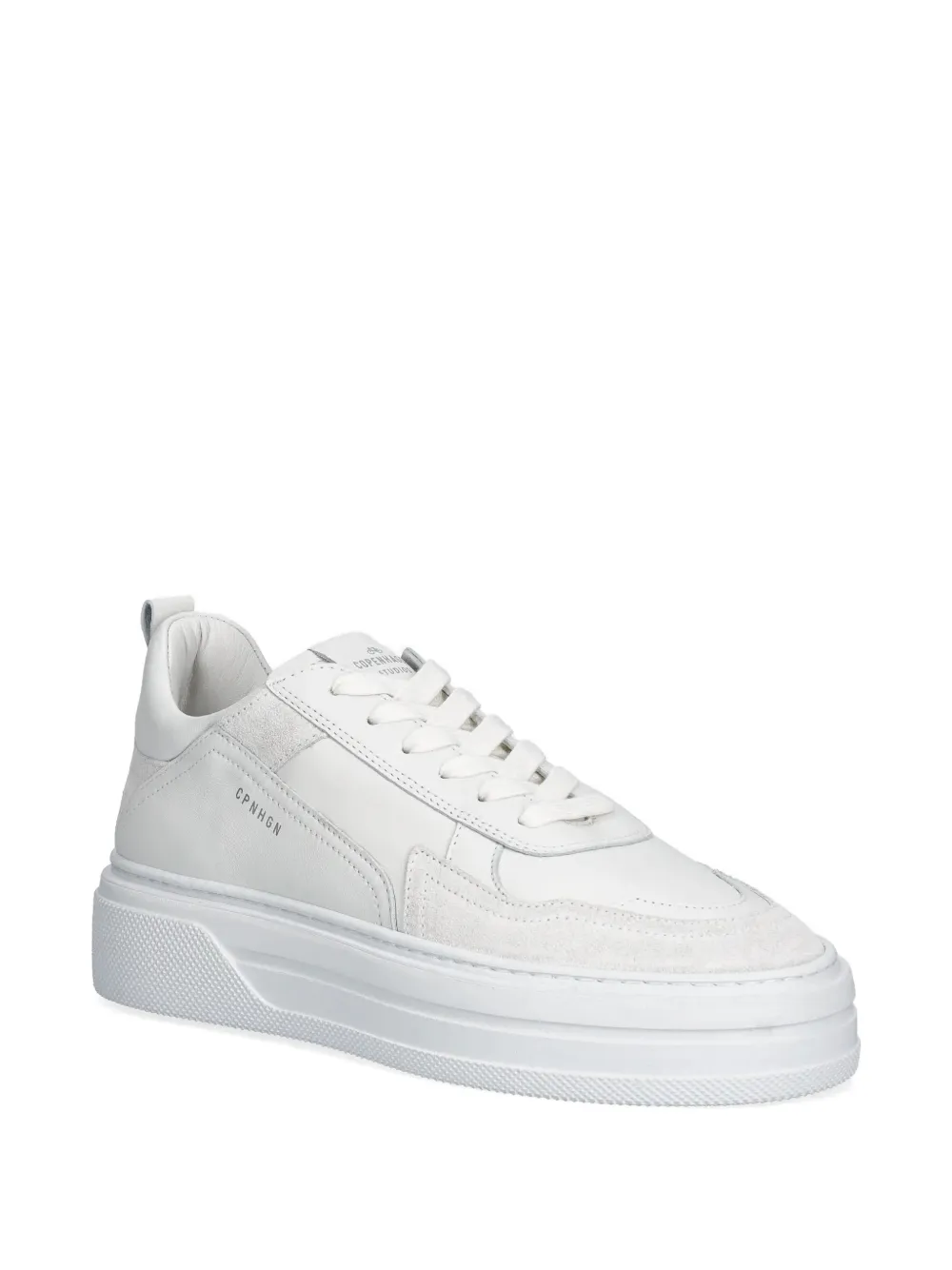 Copenhagen Leren sneakers met vlakken Wit