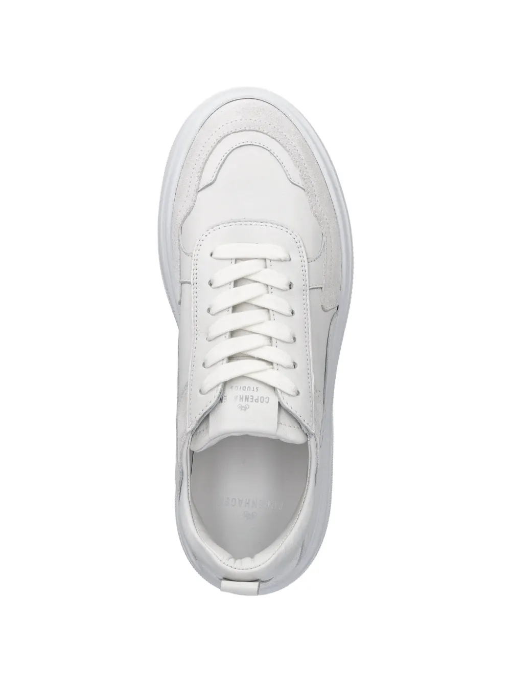 Copenhagen Leren sneakers met vlakken Wit