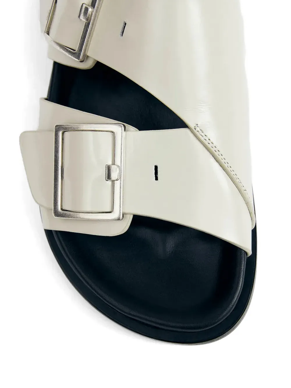 ALOHAS Alba slippers met gesp Wit