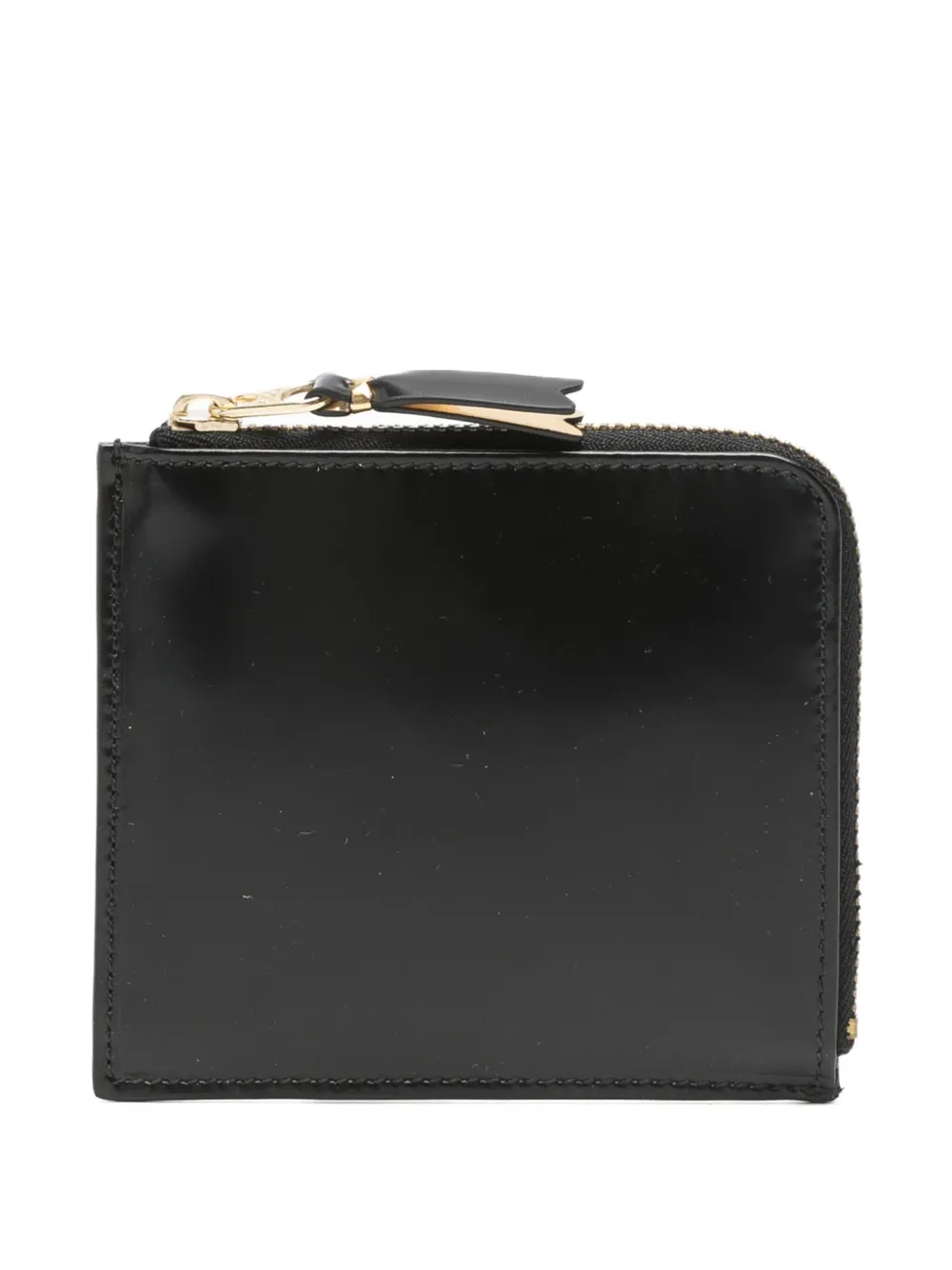 Comme Des Garçons zip leather wallet - Nero