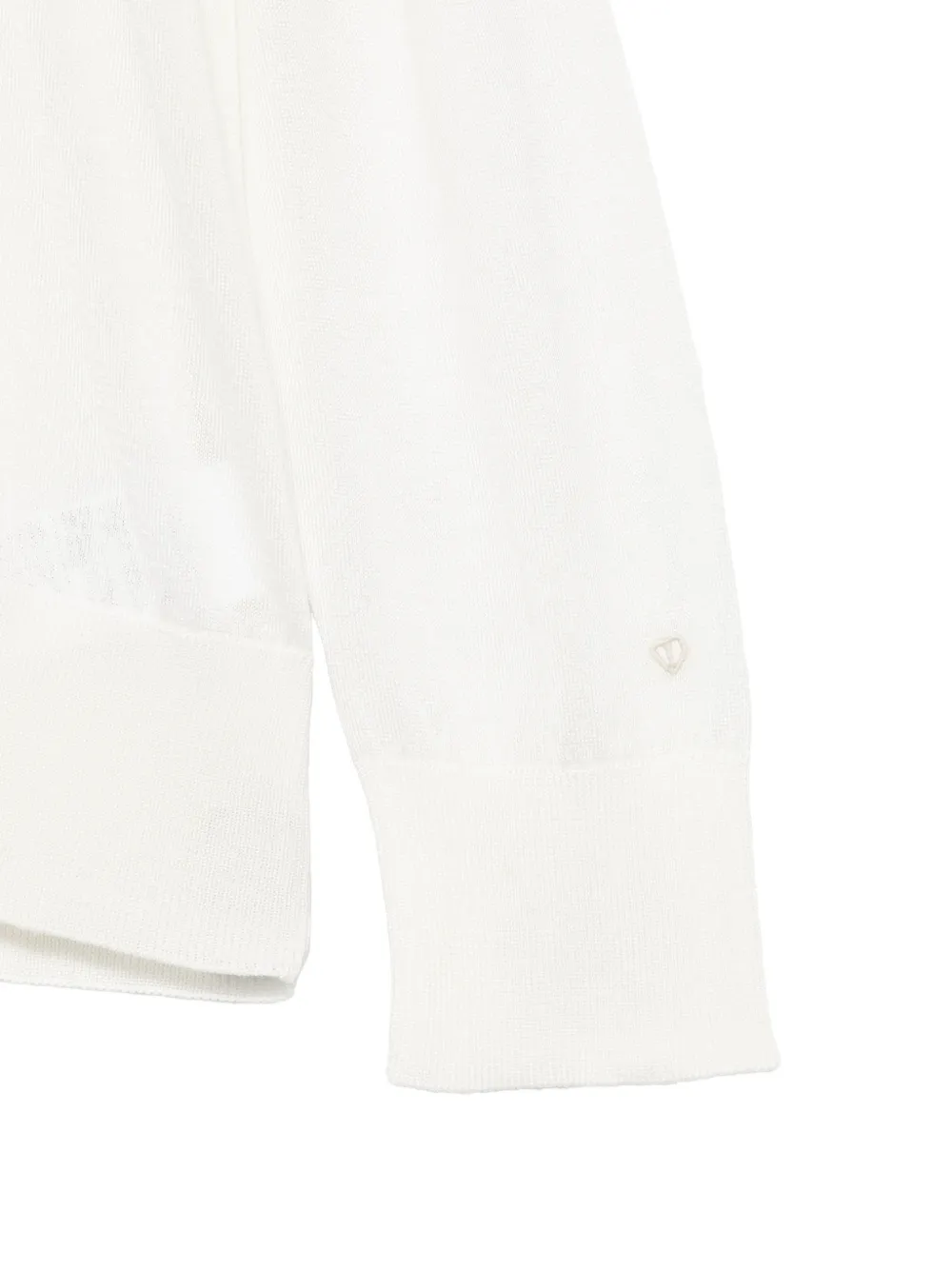  Seven Gauge Buttoned Long-sleeve Cardigan - White 