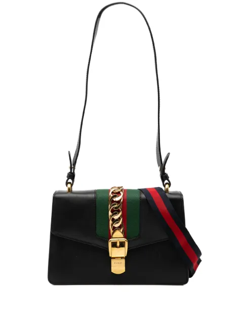 Gucci Pre-Owned 2016-2025 kleine Sylvie Web Satchel-Tasche aus Leder